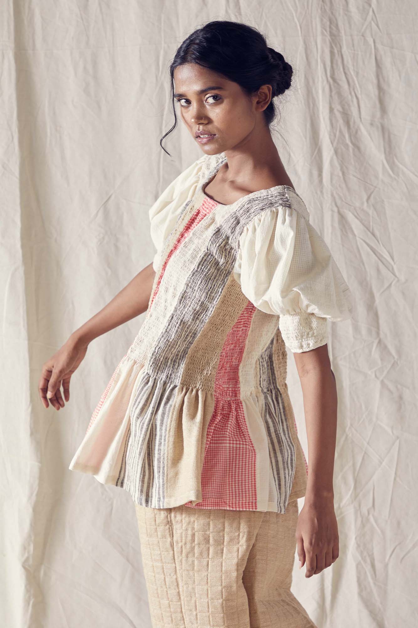 Peplum Top in Organic Cotton