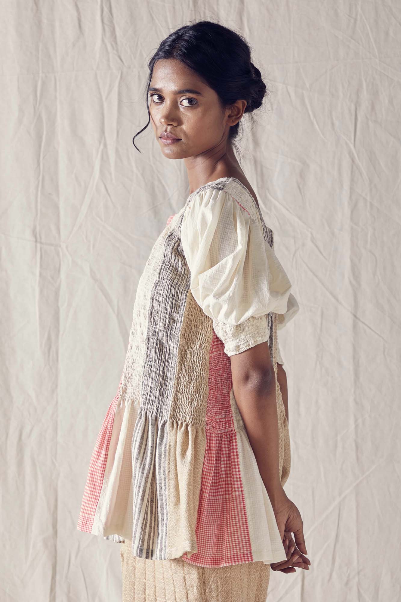Peplum Top in Organic Cotton