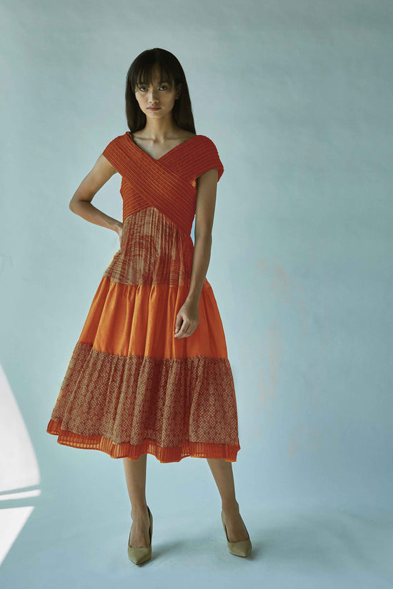 Criss Cross Yoke Dress