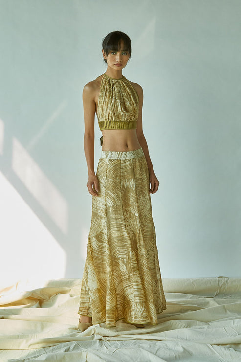 Batik Mermaid Skirt In Cotton