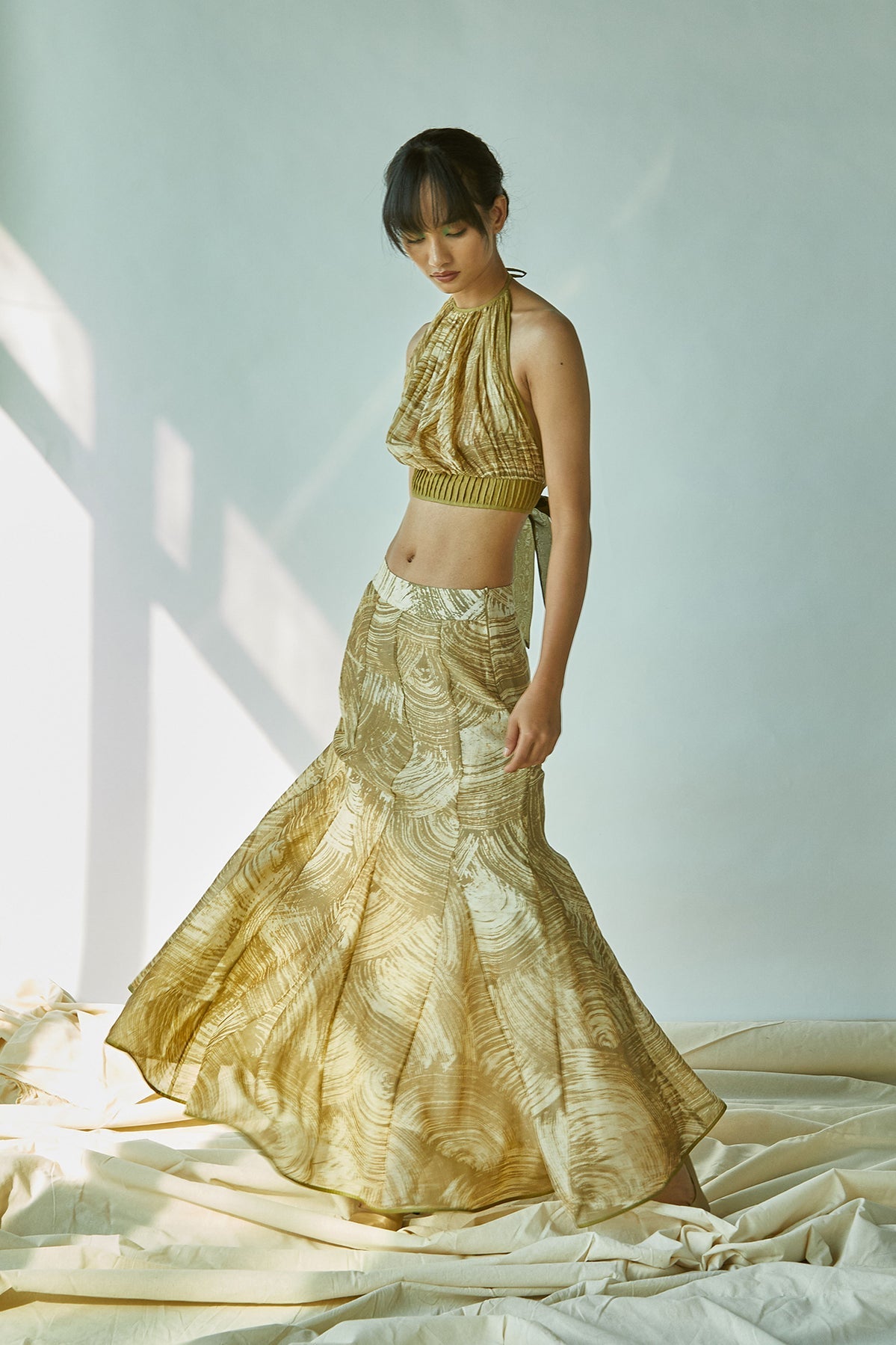 Batik Mermaid Skirt In Cotton