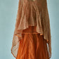 Rust Batik Cape Top In Cotton