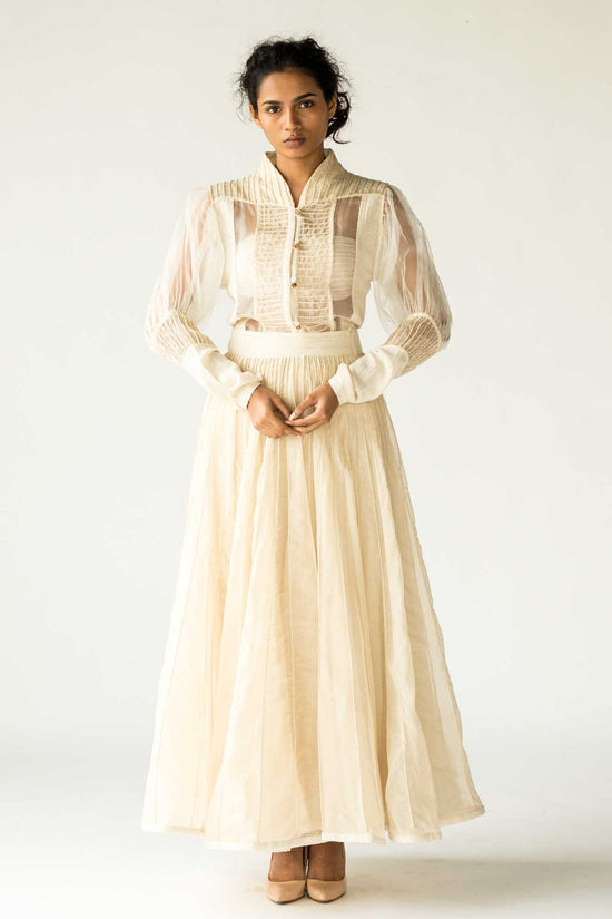 Maxi Skirt In Doria And Cotton
